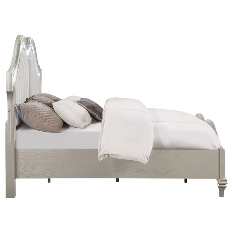 Evangeline Panel Bed with LED Lighting - Furniture World