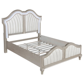 Evangeline Panel Bed with LED Lighting - Furniture World