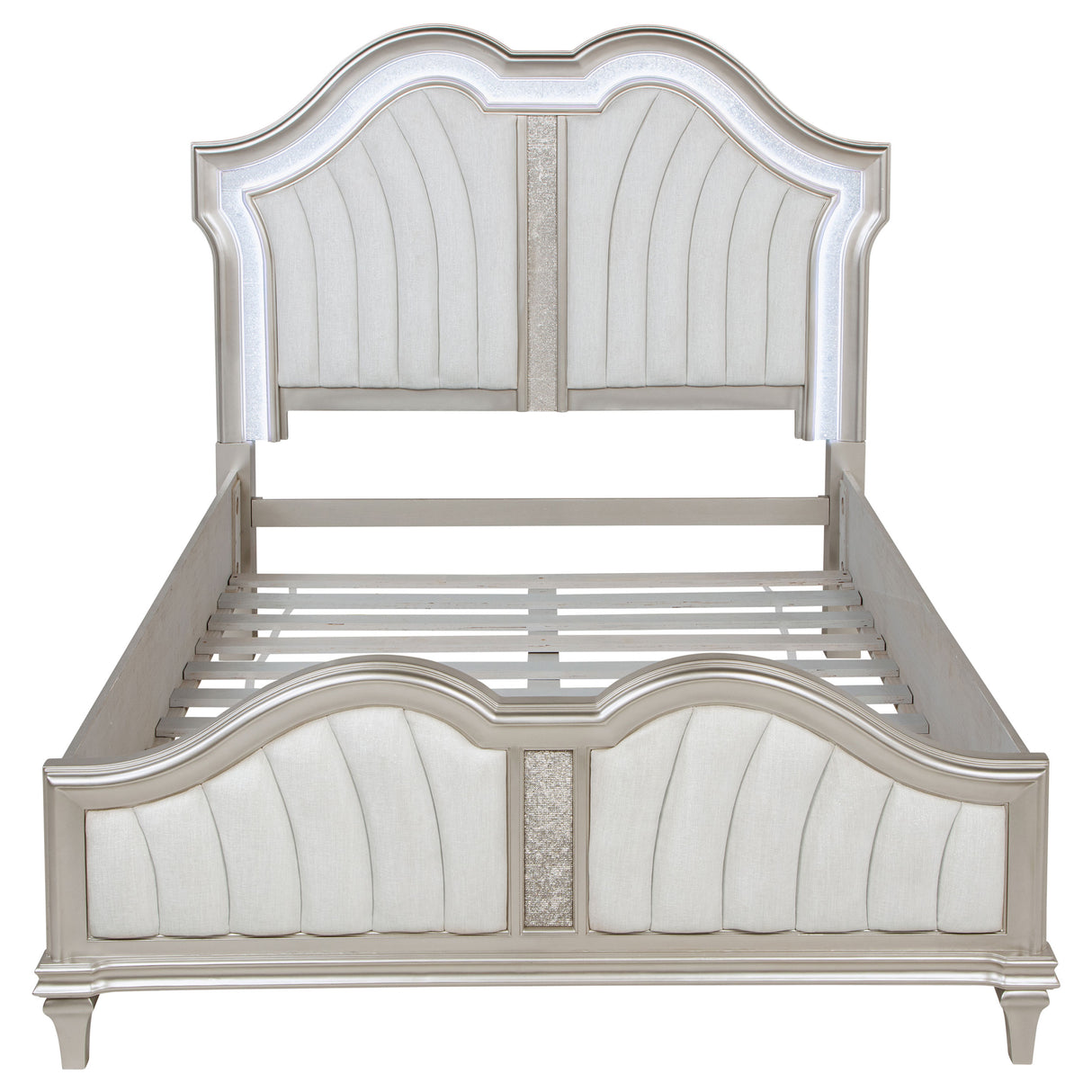 Evangeline Panel Bed with LED Lighting - Furniture World