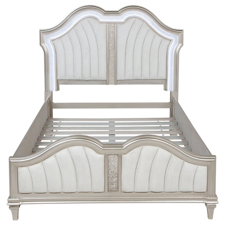 Evangeline Panel Bed with LED Lighting - Furniture World