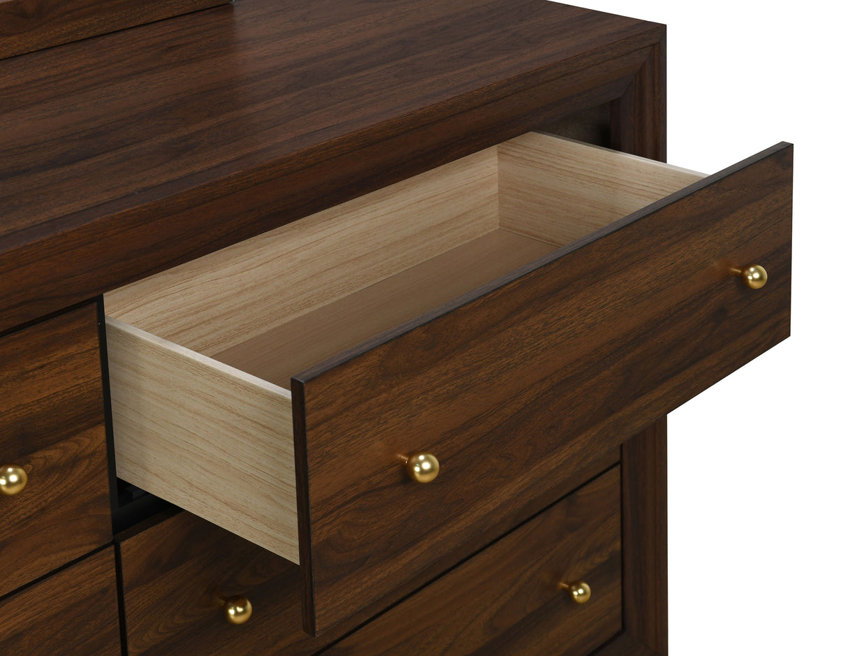 Welsley Dresser with Mirror - Furniture World