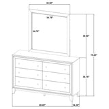 Welsley Dresser with Mirror - Furniture World