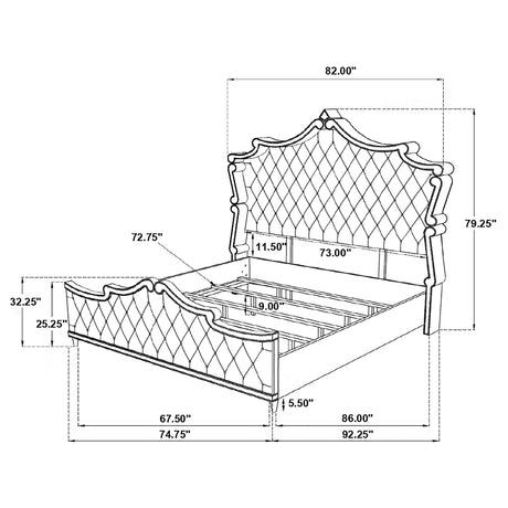 Antonella Panel Bed - Furniture World
