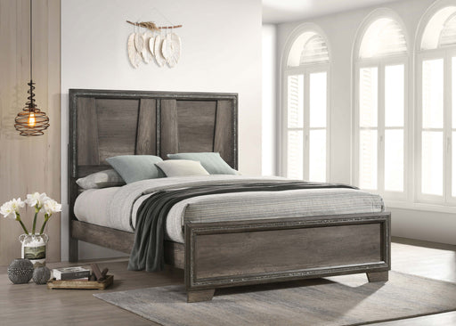 Janine Panel Bed Grey - Furniture World