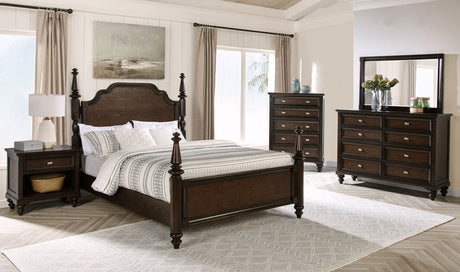 Andover Four-Poster Panel Bed - Furniture World