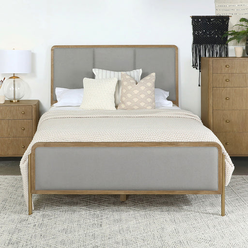 Arini Upholstered Panel Bed - Furniture World