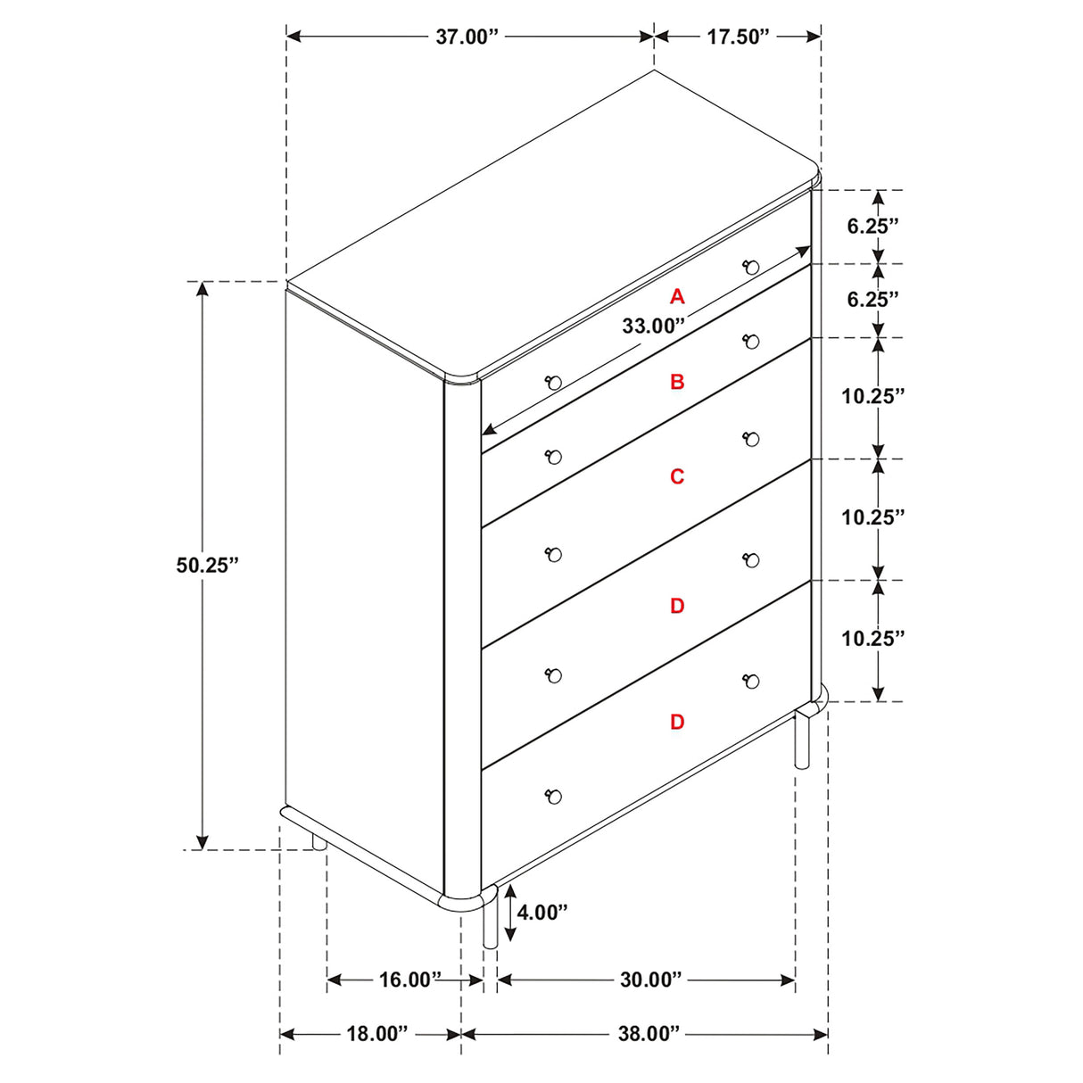 Arini Chest of Drawers