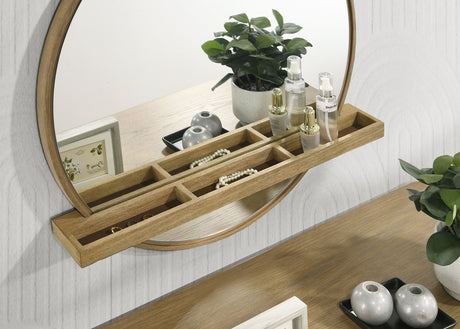 Arini Makeup Vanity Table with Wall Mirror - Furniture World