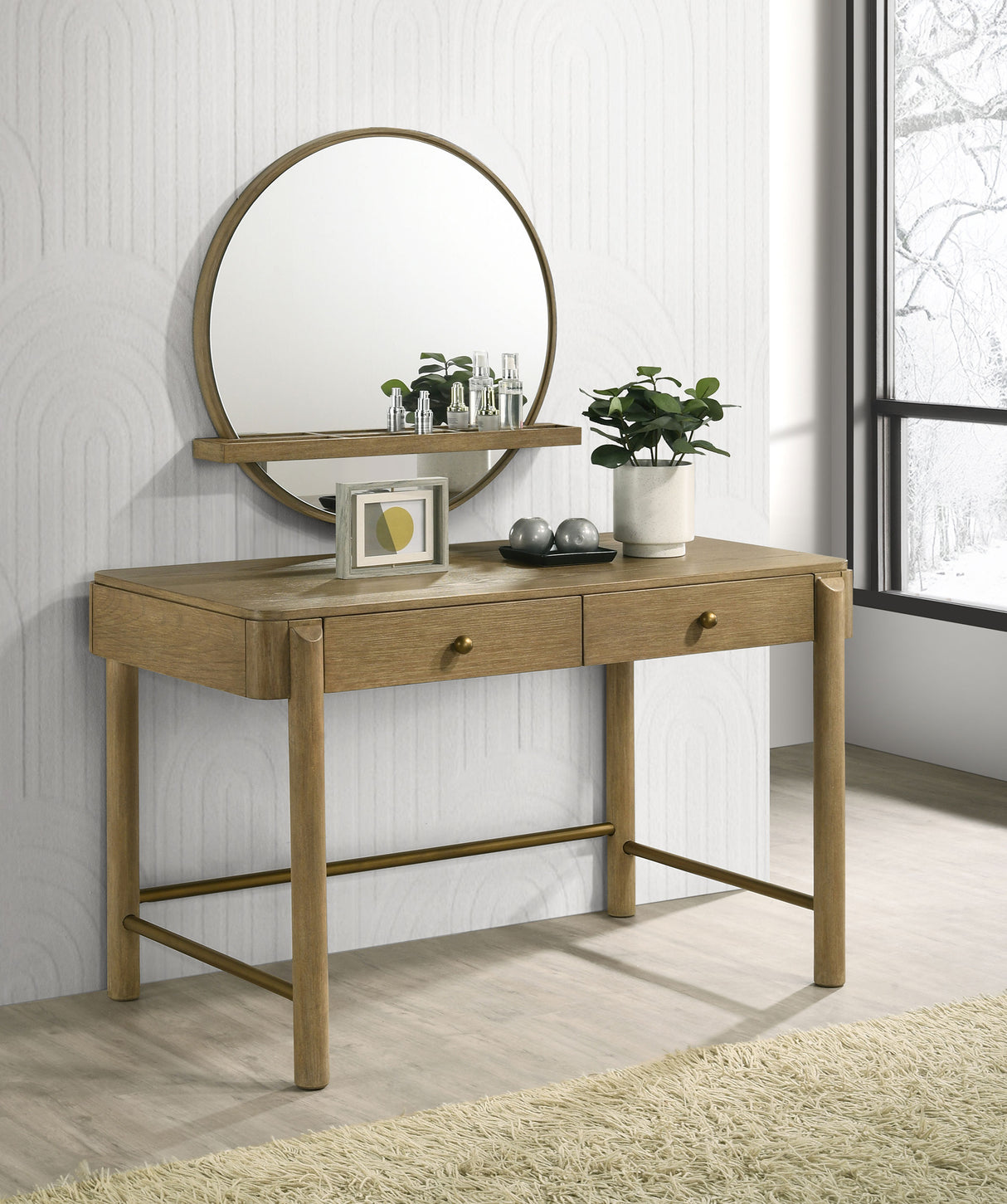 Arini Makeup Vanity Wall Mirror - Furniture World