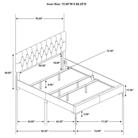 Kendall Panel Bed - Furniture World