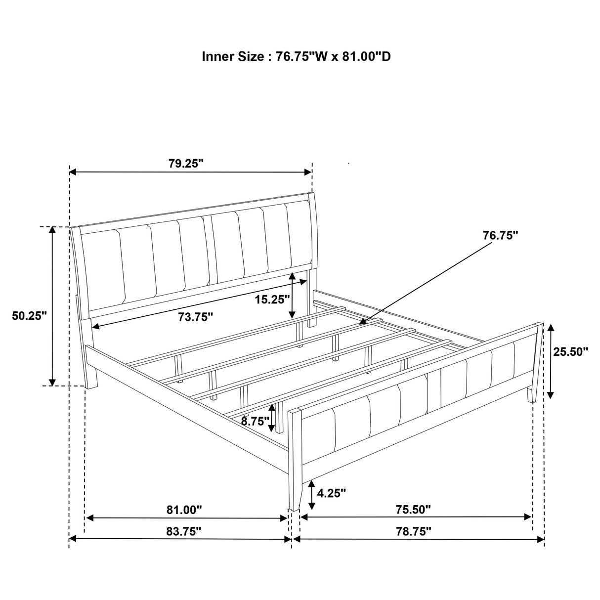 Wilkes Panel Bed - Furniture World