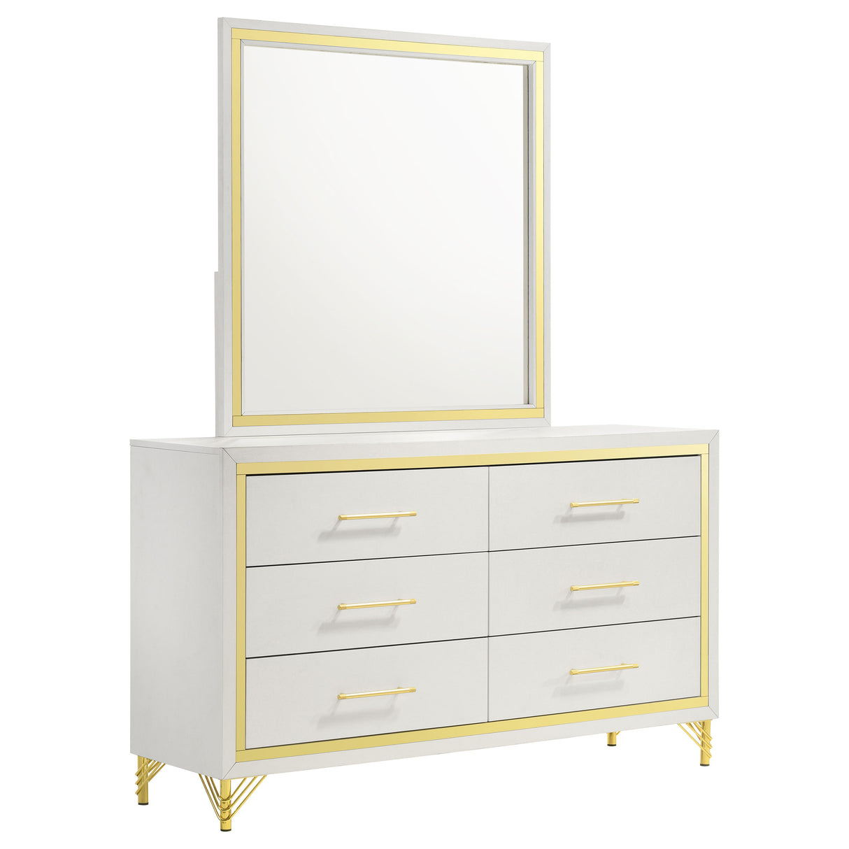 Lucia Dresser with Mirror - Furniture World