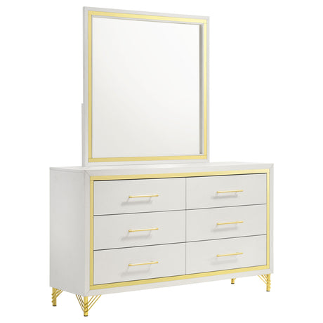 Lucia Dresser with Mirror - Furniture World