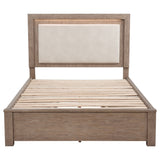 Kenora Panel Platform Storage Bed with LED Lighting