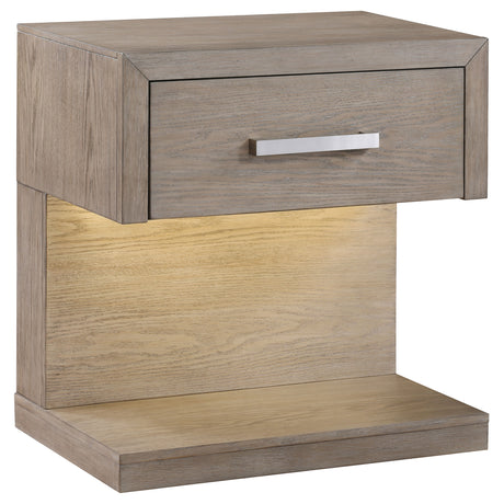 Kenora Nightstand with LED Lighting - Furniture World