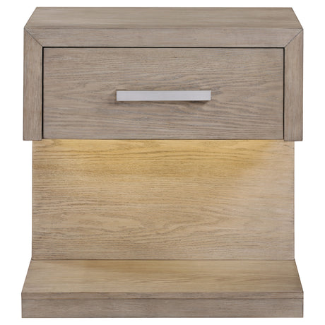 Kenora Nightstand with LED Lighting - Furniture World