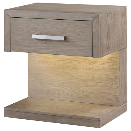 Kenora Nightstand with LED Lighting - Furniture World