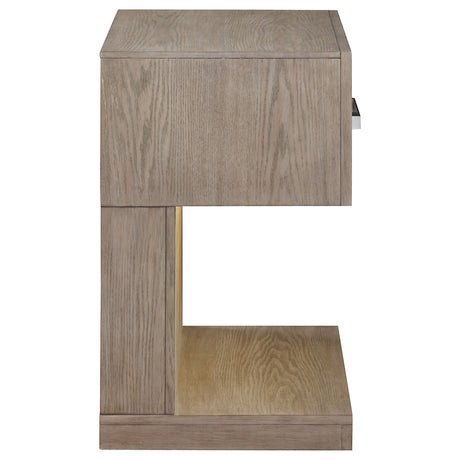 Kenora Nightstand with LED Lighting - Furniture World