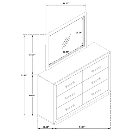 Kenora Dresser with Mirror - Furniture World