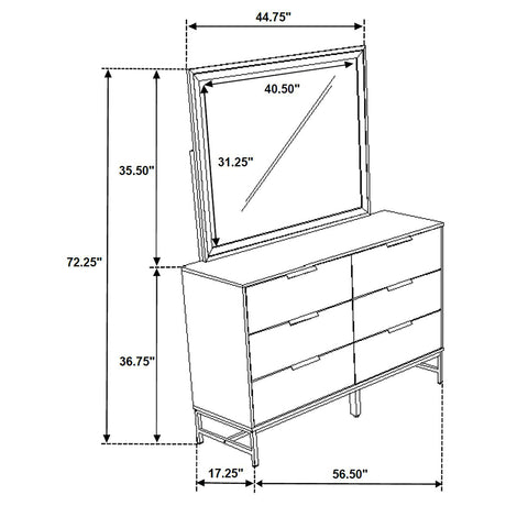 Sonora Dresser with Mirror - Furniture World