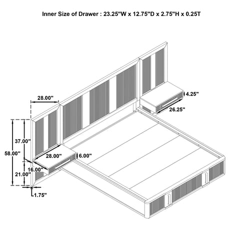Terrace Wall Bed Panel - Furniture World