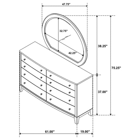 Granada Dresser with Mirror - Furniture World