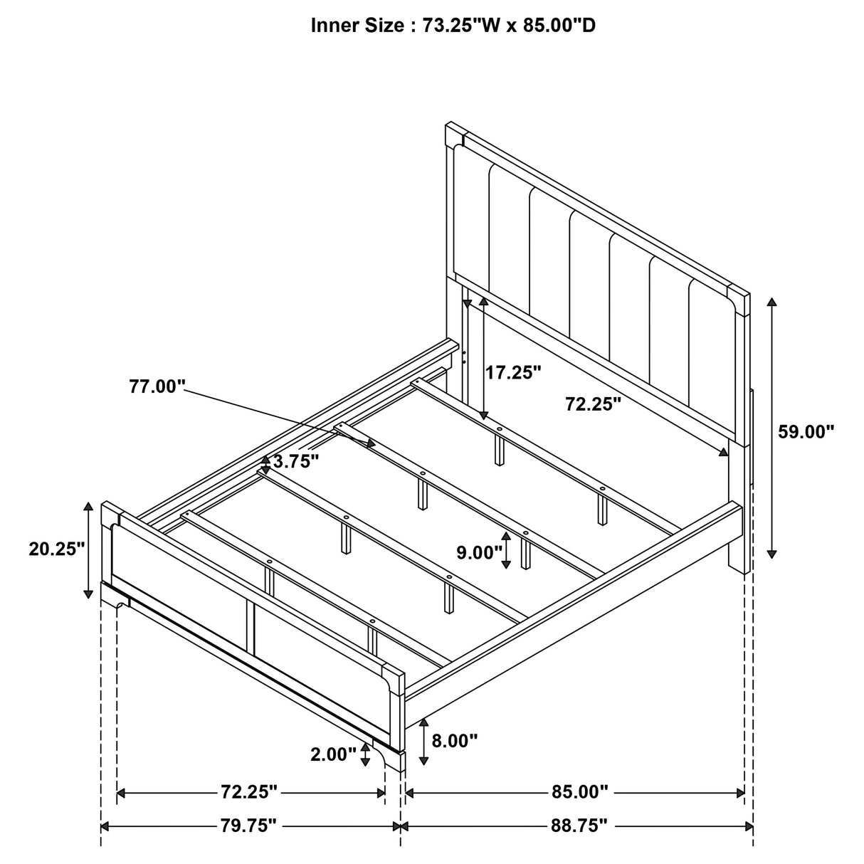 Gran Park Panel Bed - Furniture World