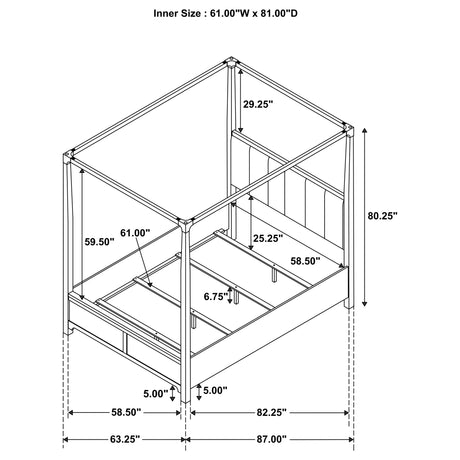 Gran Park Canopy Panel Bed - Furniture World