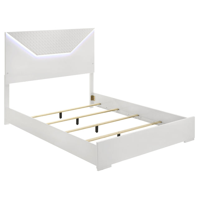 Ives Panel Bed with LED Lighting - Furniture World