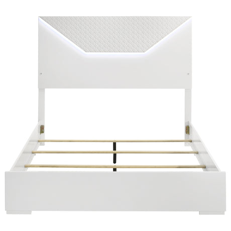 Ives Panel Bed with LED Lighting - Furniture World