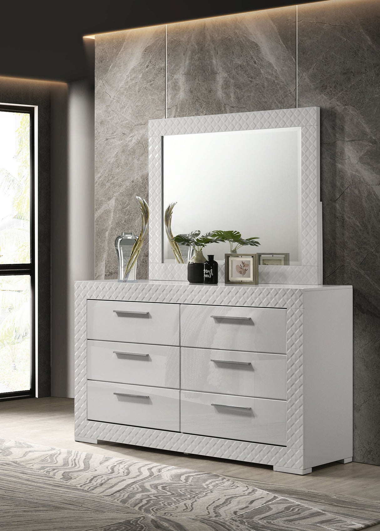 Ives Dresser with Mirror - Furniture World