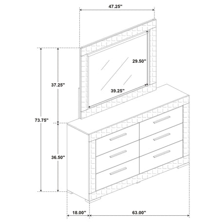 Ives Dresser with Mirror - Furniture World