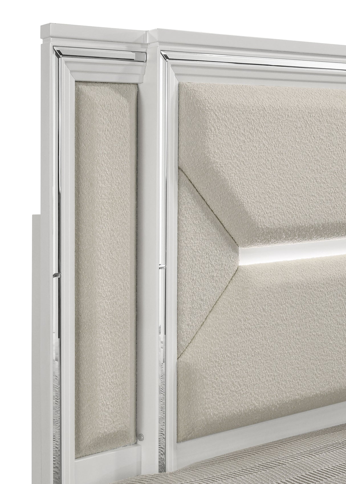 Marmore Panel Bed with LED Lighting - Furniture World