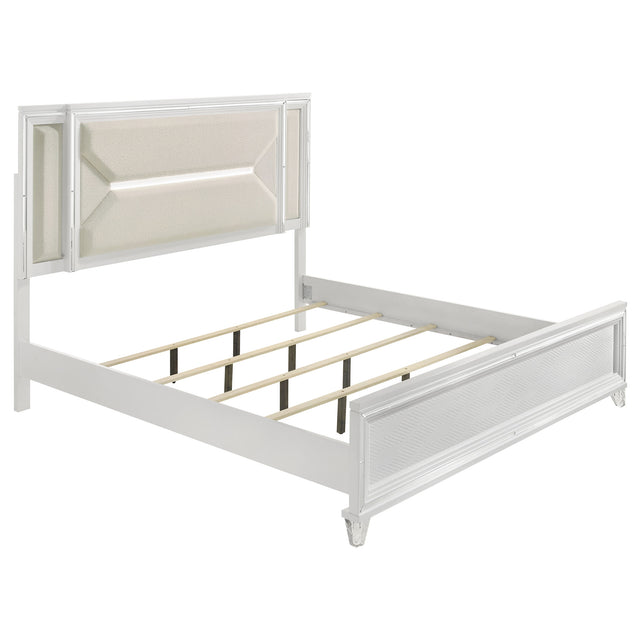 Marmore Panel Bed with LED Lighting - Furniture World