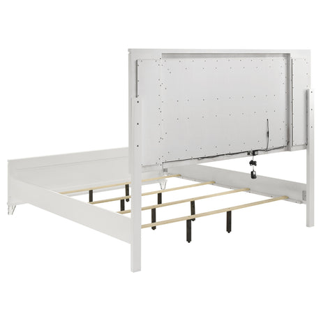 Marmore Panel Bed with LED Lighting - Furniture World