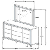 Marmore Dresser with Mirror - Furniture World