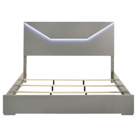 Ives Panel Bed with LED Lighting - Furniture World