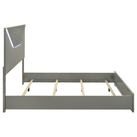 Ives Panel Bed with LED Lighting - Furniture World