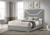 Ives Panel Bed with LED Lighting - Furniture World