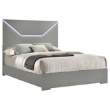 Ives Panel Bed with LED Lighting - Furniture World