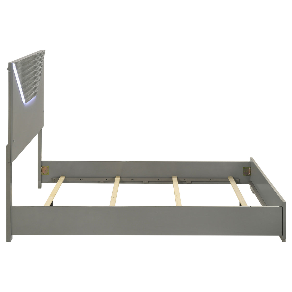 Ives Panel Bed with LED Lighting - Furniture World