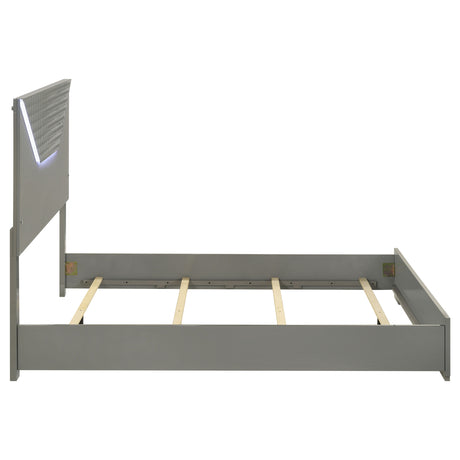 Ives Panel Bed with LED Lighting - Furniture World