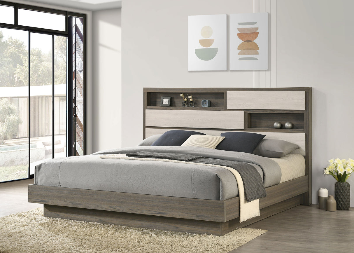 Fenwick Bookcase Platform Bed - Furniture World