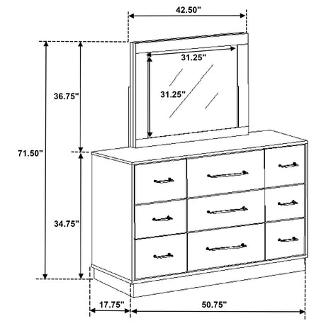 Fenwick Dresser with Mirror - Furniture World