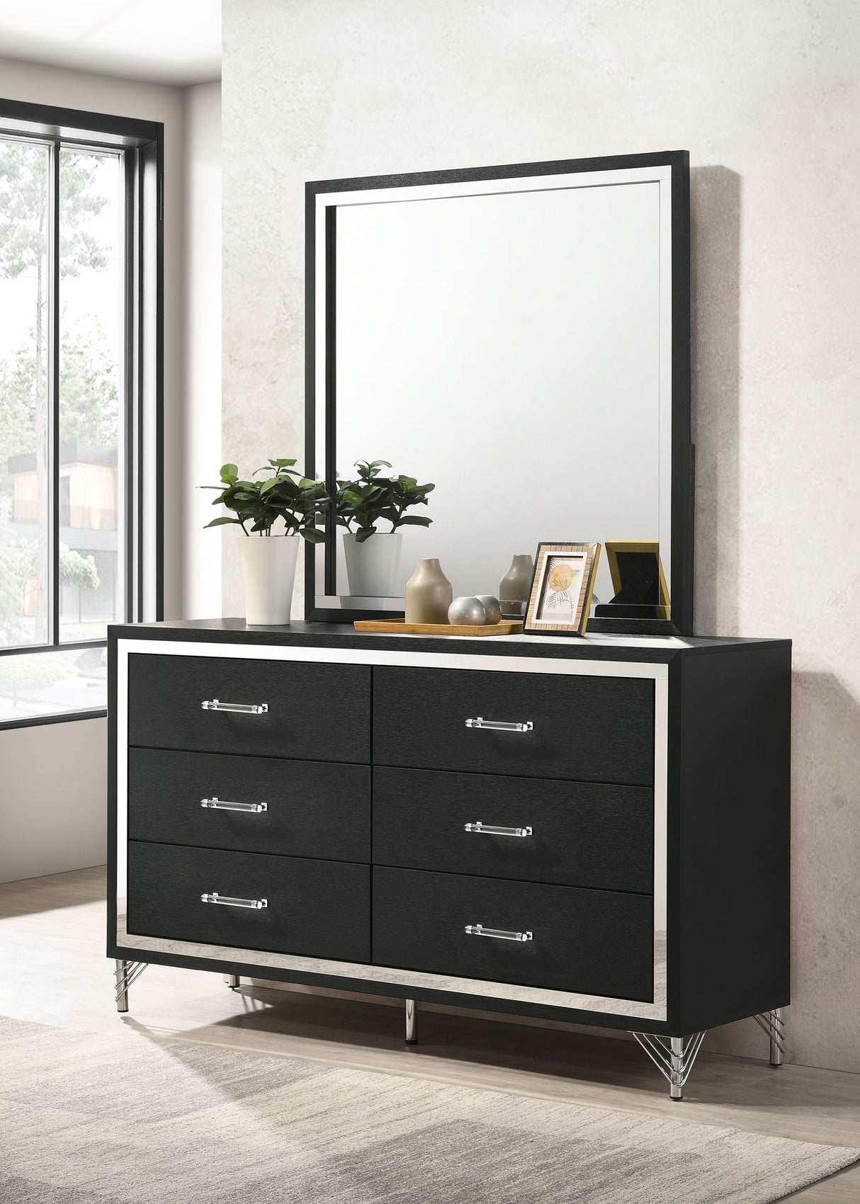 Lucia Dresser with Mirror - Furniture World