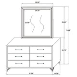 Lucia Dresser with Mirror - Furniture World