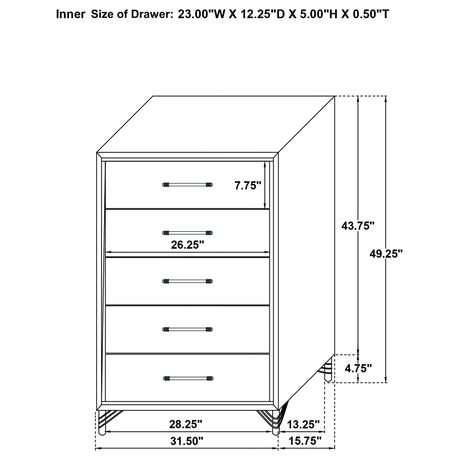 Lucia Chest of Drawers - Furniture World