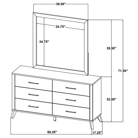 Kaywood Dresser with Mirror - Furniture World