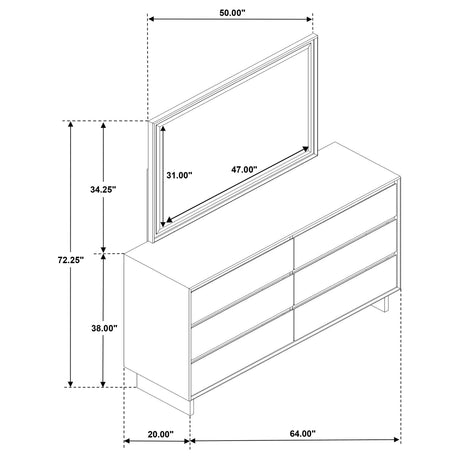 Glenwood Dresser with Mirror - Furniture World