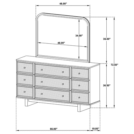 Kailani Dresser with Mirror - Furniture World